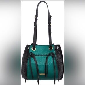 BCBGMAXAZRIA Green and Black Women's Bag